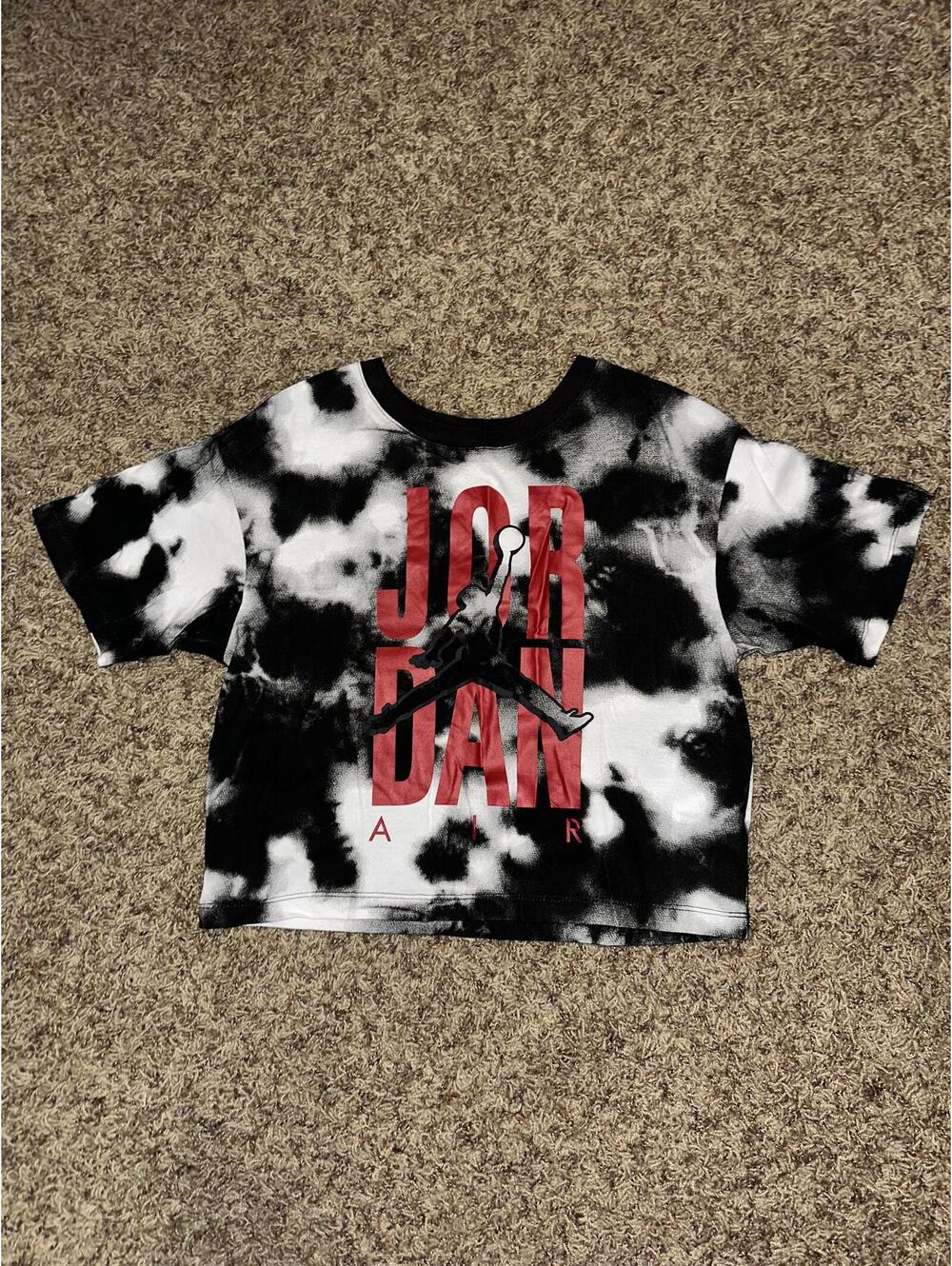 Jordan Big Kids (Girl’s) Tie Dye Air Tee Black T-Shirt